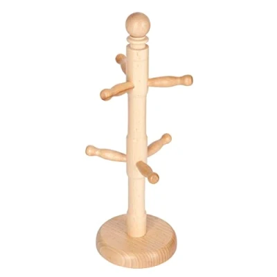 Obrázek KitchenCraft Strom, bukové dřevo, pro 6 hrnků, 11,5 cm x 32,5 cm, hnědý