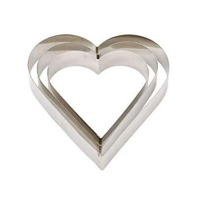 Obrázek DECORA 0060463 BACKRAHMEN AUS Edelstahl Herz cm 18X4,5H