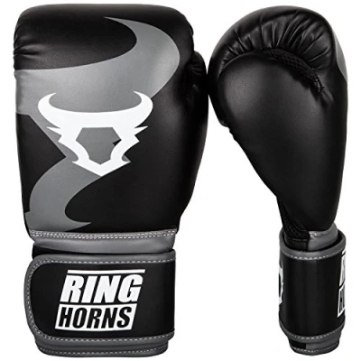 Obrázek Ringhorns Unisex Charger boxerské rukavice, černé, 12oz EU