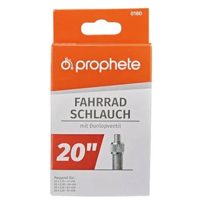 Obrázek Prophete Duše na jízdní kolo 20 palců Dunloventil ETRTO 47 406, 50 54 57 406 vhodná od x 1,75 do 2,125