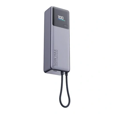 Obrázek Xiaomi Powerbanka 165 W 10 000 mAh integrovaný USB C kabel, duální port, 120 rychlé nabíjení, 90 samovybíjení, lithium iontový akumulátor, vhodný do letadla, kompaktní design s barevným