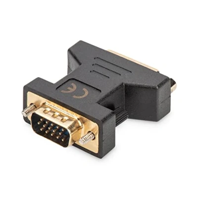 Obrázek DIGITUS VGA grafický adaptér, na DVI I (24+5), Full HD 60 Hz, 1920 x 1200 pixelů, černý