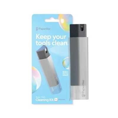 Obrázek Sada All in one Cleaning od Paperlike doplňovací čistič obrazovky z mikrovlákna vč. čisticího roztoku + 5 Refill Tabs pro iPad a displeje