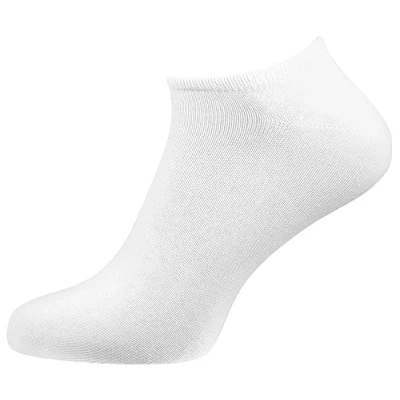 Obrázek Nur Der Balení 2 ks bavlněných ponožek sneaker prodyšné pánské ponožky do tenisek, bílá