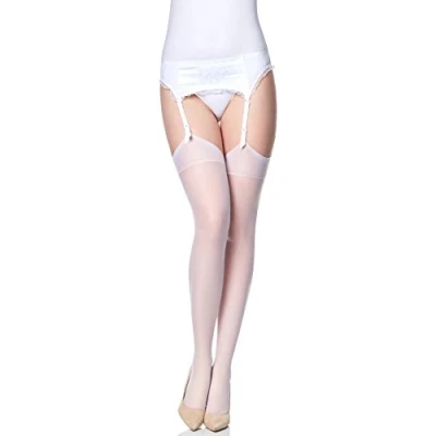 Obrázek Merry Style Dámské průhledné podvazkové punčochy MS 226 15 DEN, bílá