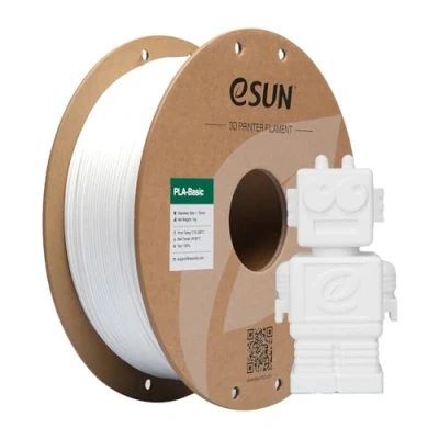 Obrázek eSUN PLA Filament 1,75 mm, Basic vlákno pro 3D tiskárny, rozměrová přesnost +/ 0,03 cívka 1 kg (2,2 LBS) Super Speedy struna bílá