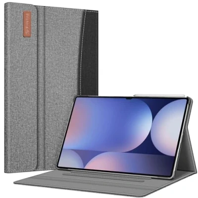 Obrázek Fintie pouzdro pro Samsung Galaxy Tab S10 Ultra/S9 Ultra/S8 Ultra 14,6&quot; tablet, multiúhlové sledování Folio ochranné s štěrbinou na dokumenty a auto spánek/bdění, tmavě šedé