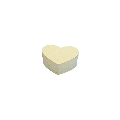 Obrázek Rayher Hobby 71736000 Pappmaché krabička FSC recyklováno 100%, 9 x 3,5 cm, ve tvaru srdce