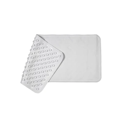 Obrázek Croydex hygienu 57210 N 3 Clean antibakteriální koupací vana rohož z přírodního kaučuku, 34 x 58 cm, bílá