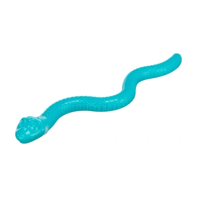Obrázek Hračka TRIXIE guma TPR Snack Snake had na pamlsky petrolejový 59cm