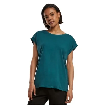 Obrázek Urban Classics Extended Shoulder Jednoduché tričko, Ženy, Velikost: Medium, Jasper