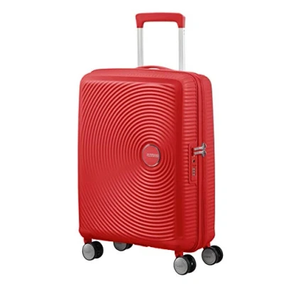 Obrázek American Tourister Soundbox příruční zavazadlo Spinner S možností rozšíření, Červená (Coral Red), (55 cm 41 L)