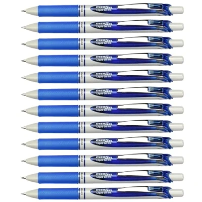 Obrázek Pentel EnerGel Eco BL77E gelové pero s tlakovou mechanikou, modrá (12 kusů)