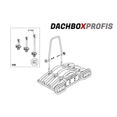 Obrázek THULE BRAZO Largo EUROWAY 945/947 A BICI