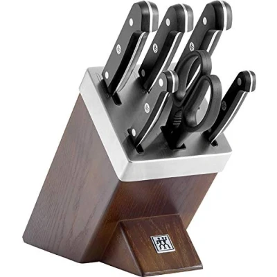 Obrázek Zwilling 1002454 Gourmet Samoostřící blok na nože, 7dílná sada, bílá