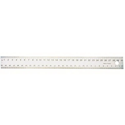 Obrázek Wedo 525130 pravítko (z oceli, s korková zadní strana, 30 cm) Stříbrná