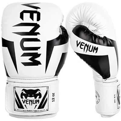 Obrázek Dospělé boxerské rukavice Elite od Venum, bílá, 340,19 g