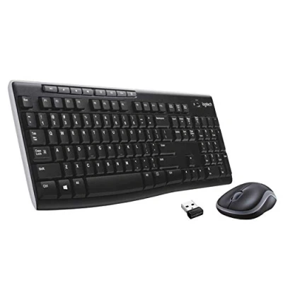 Obrázek Logitech MK270 bezdrátová sada s klávesnicí a myší pro Windows, skandinávské rozložení QWERTY černá