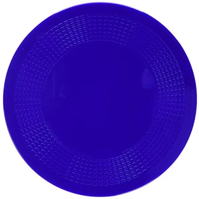 Obrázek Dycem Non Slip Round Pad 14 cm, modrá, Precut Adhering Pad, Grip Assistance, netoxické, Prevents Objects From Sliding or Rolling, ideální pro košíčky, talíře, &amp; Eating Utensils