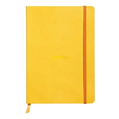 Obrázek Rhodia 117416C poznámkový sešit (s měkkou obálkou, linkovaný, 80 listů, DIN A5, 14,8 x 21 cm) 1 kus žloutkově žlutý