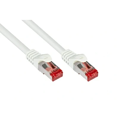 Obrázek Good Connections Cat. 6 Ethernet LAN propojovací kabel s ochranou nosních nosů RNS, S/FTP, PiMF, PVC, 250 MHz, gigabitový (10/100/1000 Base T sítě), pro patch pole, panely, spínače,