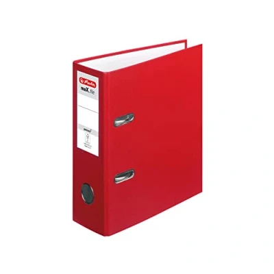 Obrázek Herlitz 10842318 pořadač maX. file protect, A5 vysoký, barva červená, FSC Mixed