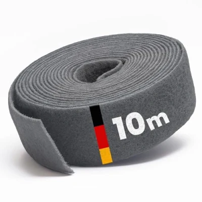 Obrázek PICTORIS Brusné rouno vyrobeno v Německu 10 m x 100 mm zrnitost 800 extrémně dlouhá životnost díky jedinečné impregnaci brusný flísek/brusný polštářek na dřevo, kov, ušlechtilou ocel atd.