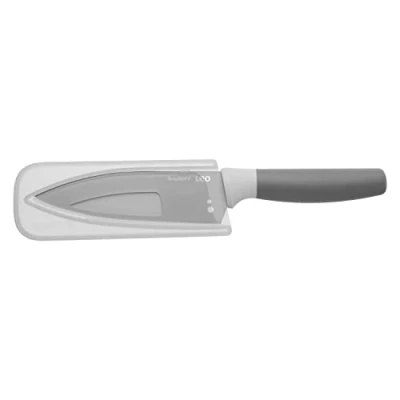 Obrázek BergHOFF Šéfkuchařský nůž Leo s keramickým povrchem, nepřilnavý povrch, malý, odstraňovačem bylinek, 14 cm, ušlechtilá ocel, šedá, 6 x 26,5 2 cm