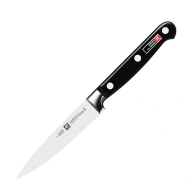 Obrázek ZWILLING Professional s špikovací a zdobicí nůž, délka čepele: 10 cm, malý list čepele, speciální nerezová ocel/plastová rukojeť nýty, černý [Made in Germany]