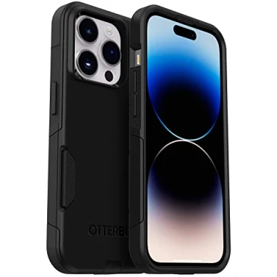 Obrázek OtterBox Pouzdro Commuter pro iPhone 14 Pro, odolné proti pádu, ochranné pouzdro, 3x antimikrobiální ochrana, černé, žádné maloobchodní balení