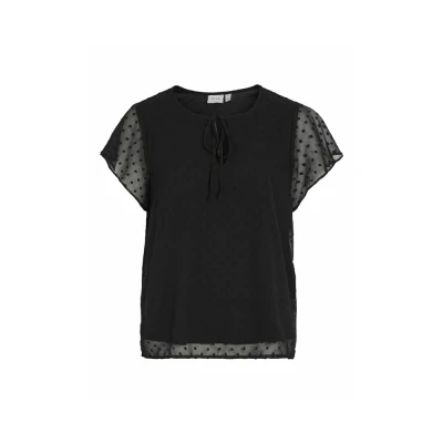 Obrázek VILA Viedee Vneck Blůza, Ženy, Velikost: 34, Black