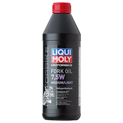 Obrázek LIQUI MOLY Motorbike Fork Oil 7,5W medium/light 1 l olej do vidlice motocyklu výr. č.: 2719, bezbarvý