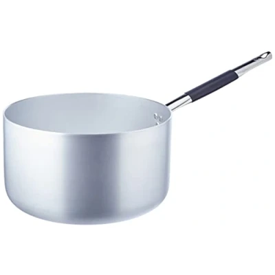 Obrázek Pentole Agnelli linie Hliník indukční hrnec, dno s 1 rukojeť Cool, stříbrná/černá, 28 cm