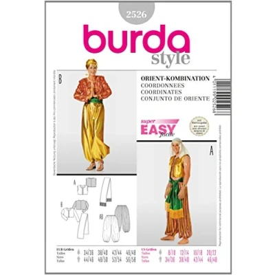 Obrázek Burda střihová předloha 2526 Orient pro mrazák F?R Ona &amp; jí vel. D 34 48 H 44 58