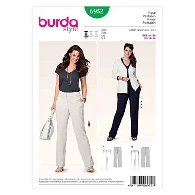 Obrázek Burda B6952 střih pro kalhoty, 19 x 13 cm