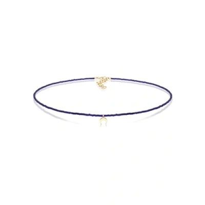 Obrázek Elli Dámský náhrdelník půlměsíc Astro Trend Beads ze sterlingového stříbra 925, Sklo, Bez