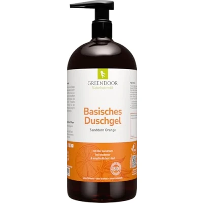 Obrázek GREENDOOR Základní přírodní sprchový gel bio rakytník pomeranč 500 ml, biologicky odbouratelný, veganský, kosmetika bez sulfátů silikonů, parabenů, samozřejmě vhodný pro