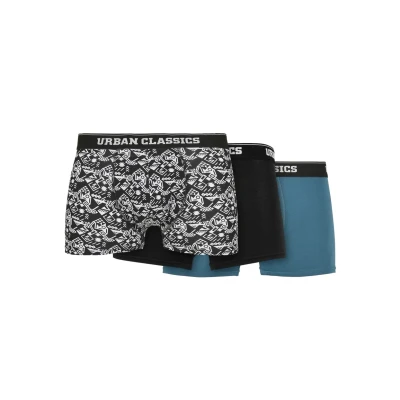 Obrázek Urban Classics 3PACK Boxerky, Muži, Velikost: Medium, Detail aop/black/jasper