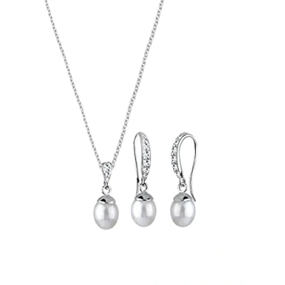 Obrázek Perlu sada šperků, sladkovodní perla, křišťály Swarovski 0909430412_45