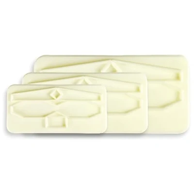 Obrázek PME 106M005 JEM Große Schleifenausstecher, Sortiment, 3 teilig, Kunststoff, Ivory, 18 x 2 28 cm