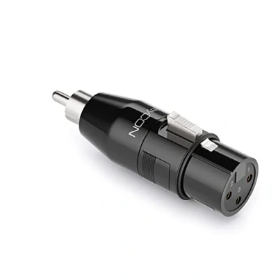 Obrázek deleyCON audio adaptér XLR na Cinch RCA zdířka konektor pro 3pinový kabel mikrofon reproduktor mixážní pult hudební nástroj studio