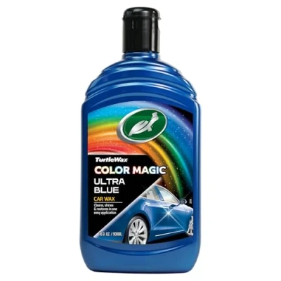 Obrázek 500 ml Turtle Wax Color Magic Ultra Blue Car Auto pro lak utěsnění vosk ochranu laku opravný povrch barev Politur tónování Wachs Modrá hluboká Lesk