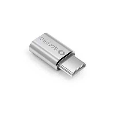 Obrázek Sonero X UA110 USB adaptér (USB C konektor na Micro zdířku) hliníkový/stříbrný
