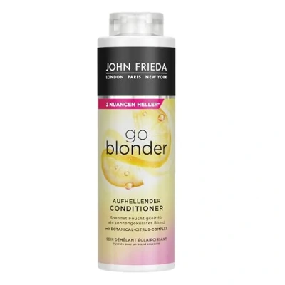 Obrázek John Frieda Go Blonder Conditioner výhodná velikost: 500 ml zesvětlující typ vlasů: blond, blond velikost skříně