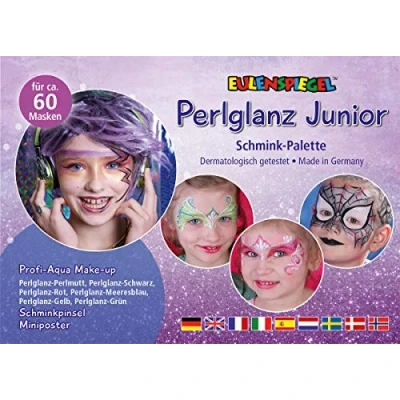 Obrázek Eulenspiegel 206027 Make up paleta perleťový lesk Junior, pro cca 60 masek vegany, barvy na líčení