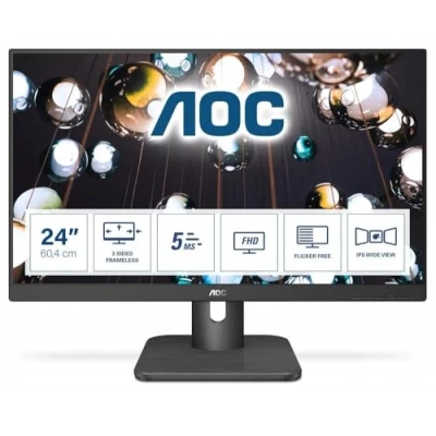 Obrázek AOC 24E1Q 24 palců FHD Monitor (1920 x 1080, 60 Hz, VGA, HDMI, DisplayPort) černý