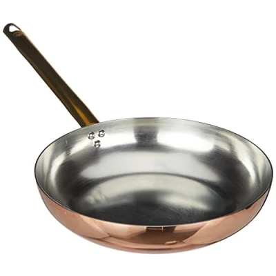 Obrázek Pentole Agnelli ALCU111B32 Hladká měděně pocínovaná pánev s trubkovou rukojetí, 32 cm