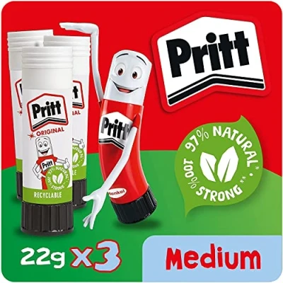 Obrázek Pritt Lepicí tyčinka, balení 3 ks (3 x 22 gm)