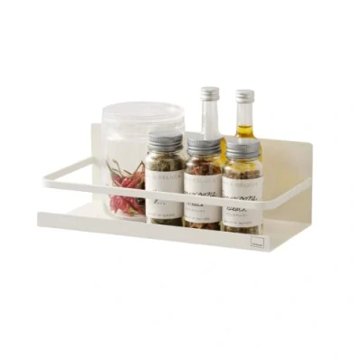 Obrázek Yamazaki Home Magnetický regál na koření, ocel, jednotná velikost, bílá