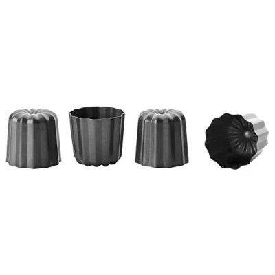 Obrázek Ibili 828800 Canelés, Stahl 4 U 6 x 5 cm schwarz